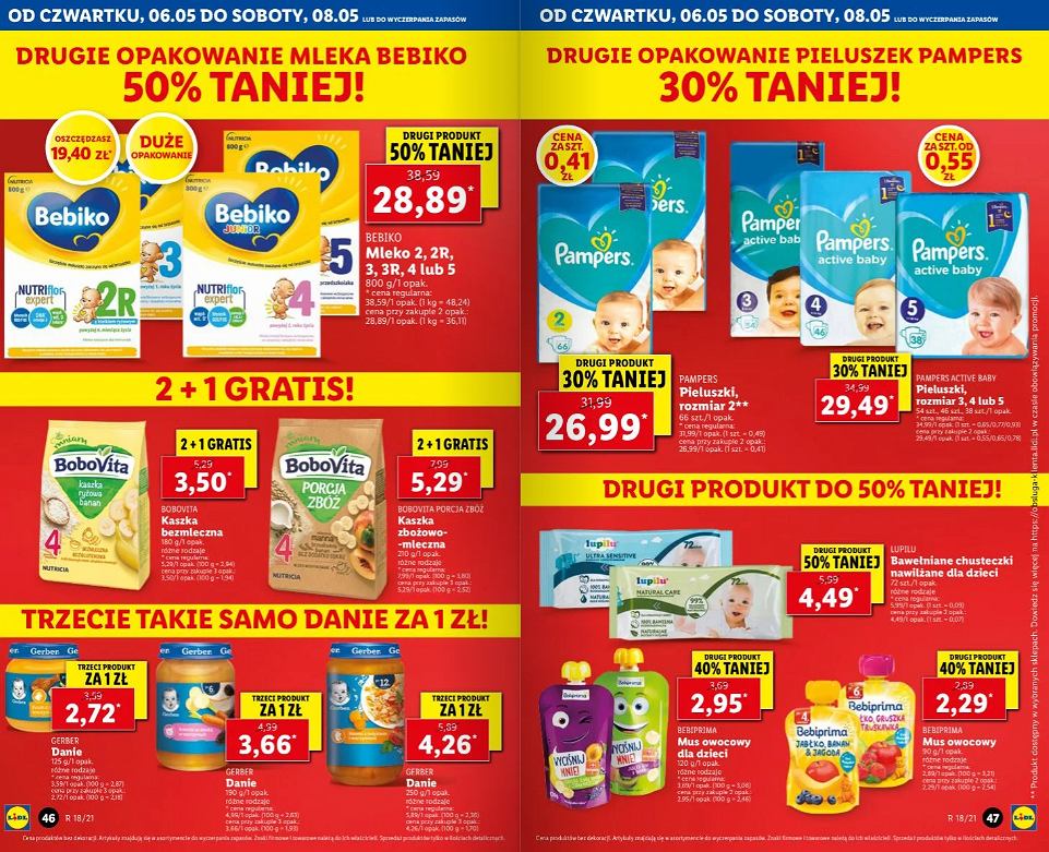 promocja na pieluchy pampers lidl 2019