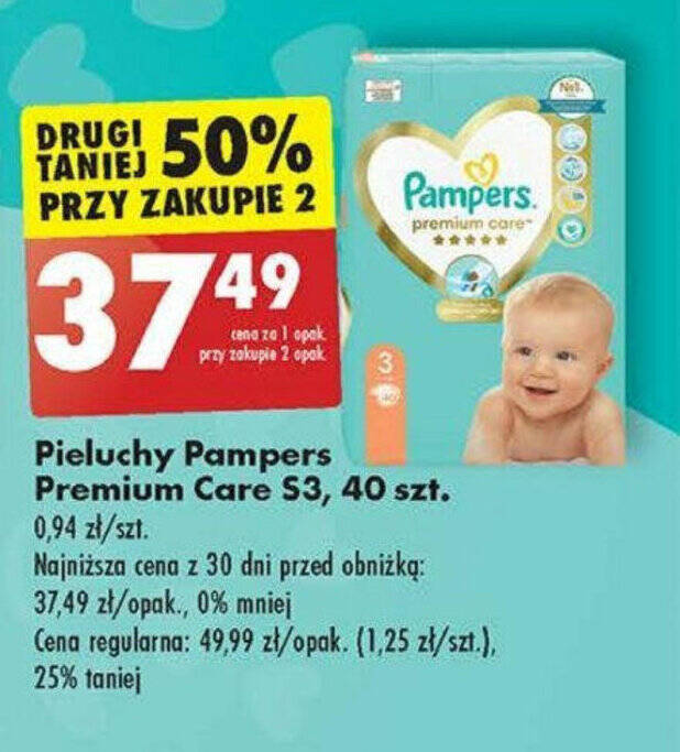 promocja pieluszki pampers premium