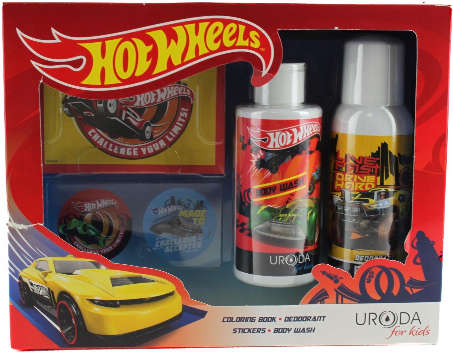 rosmann hot wheels zestaw dezodorant szampon i żel pod prysznic