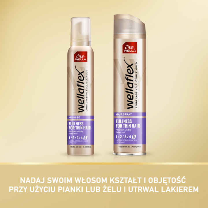 rossmann lakier do włosów wellaflex fullness for thin hair