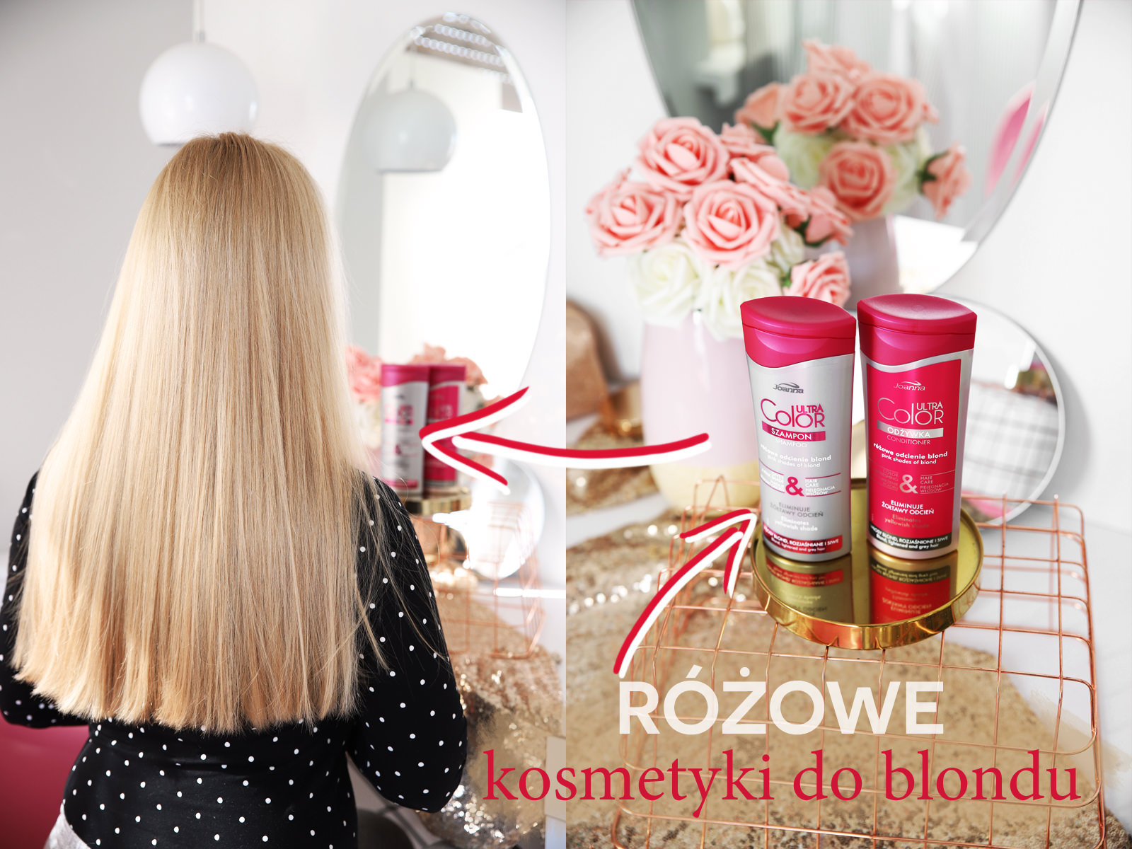 różowy szampon do włosów efekty