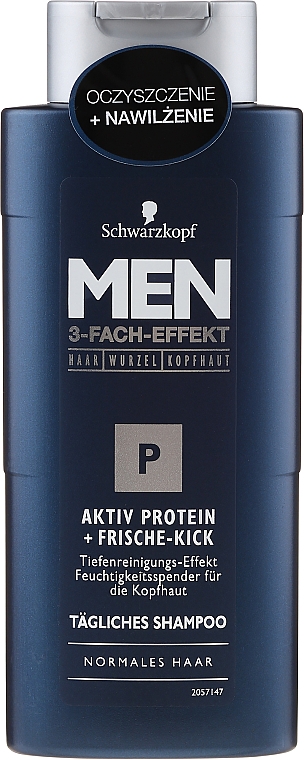 schwarzkopf men 3-fach-effekt szampon do włosów oczyszczający z proteinami