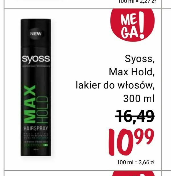 syoss lakier do włosów promocja