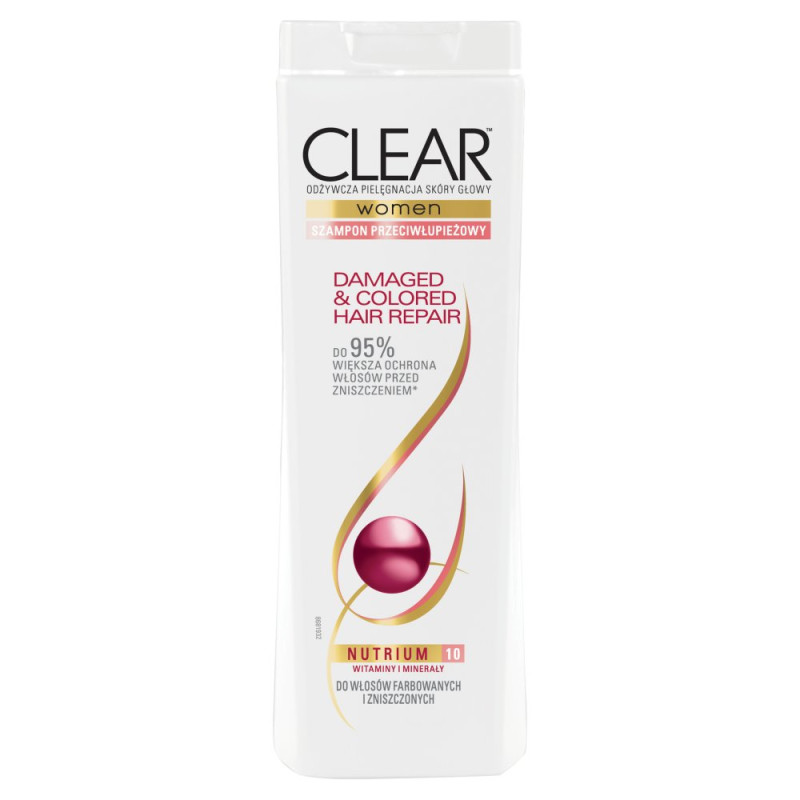 szampon clear damaged and colored hair repair