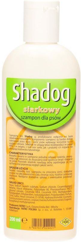 szampon dla psów sha dog siarkowy