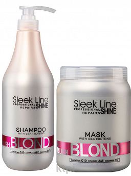 szampon do włosów blond stapiz sleek line blush blond shampoo