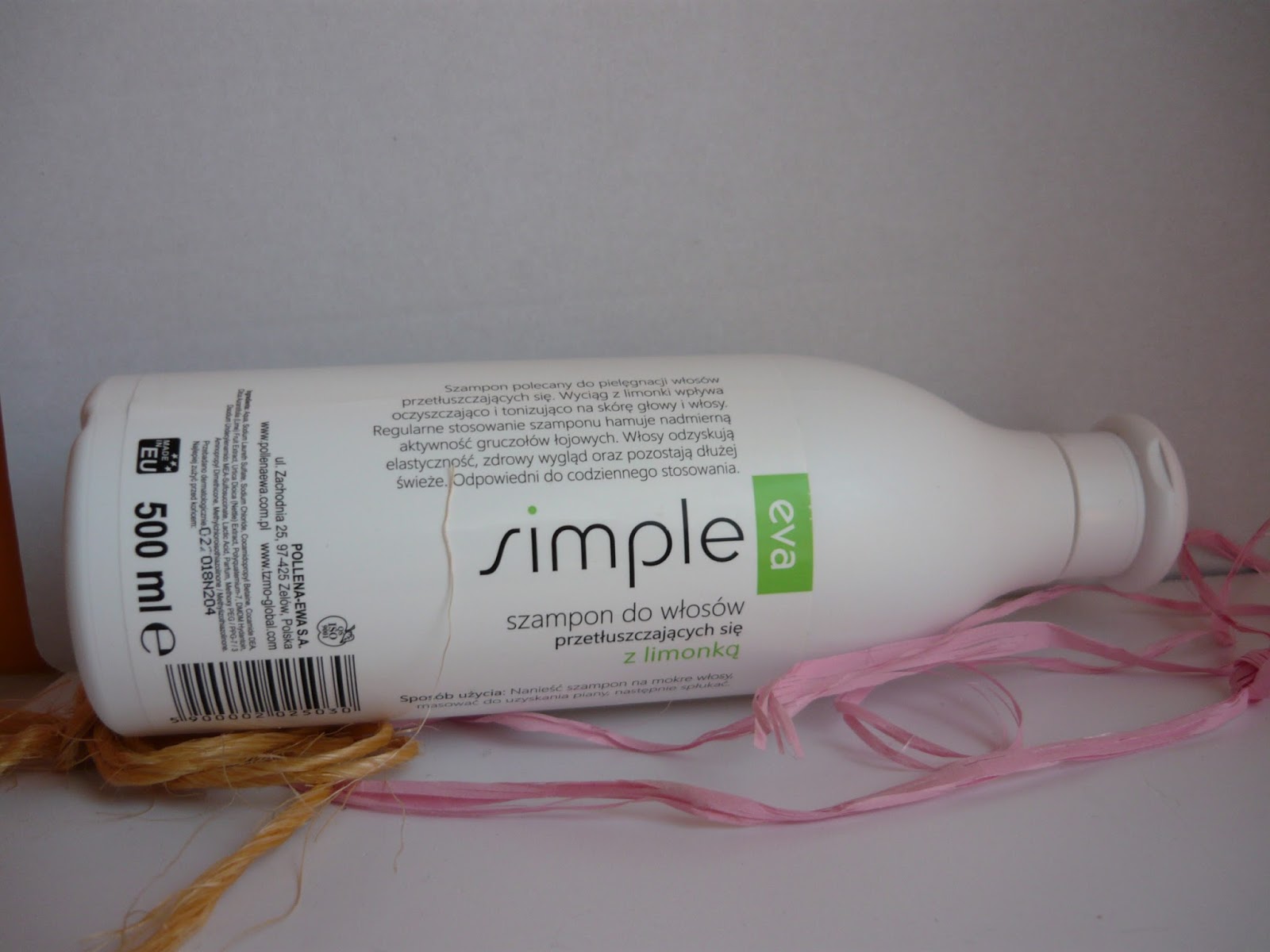 szampon do włosów przetłuszczających się z limonką eva simple