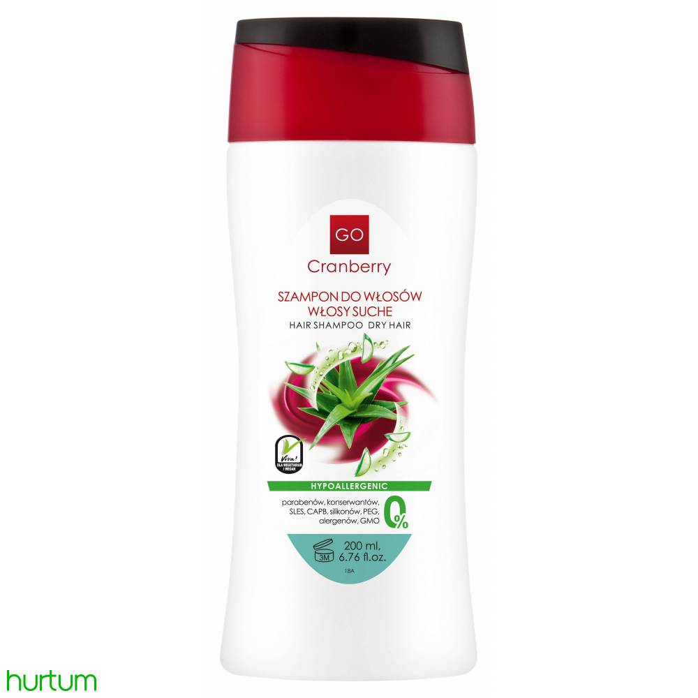 szampon do włosów włosy suche gocranberry 200 ml