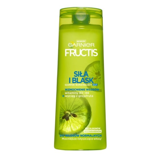 szampon garnier fructis 2w1 siła i blask 400 ml