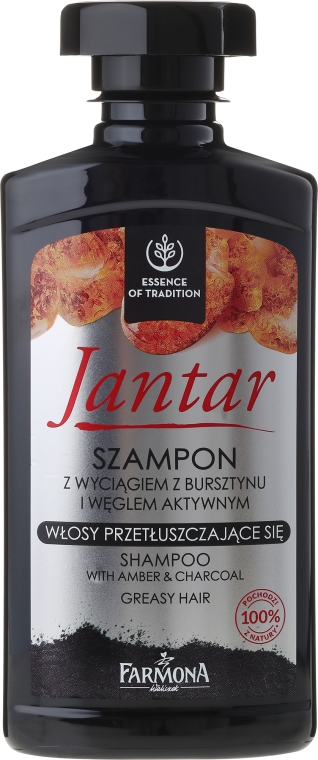 szampon jantar z aktywnym węglem