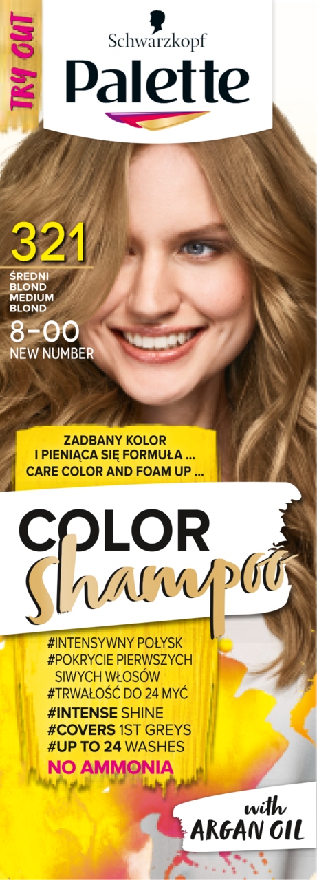 szampon koloryzujący palette ciemny blond