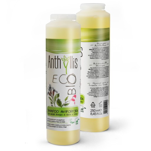 szampon przeciwłupieżowy bardzo delikatny certyfikowany eco bio 250 ml anthyllis