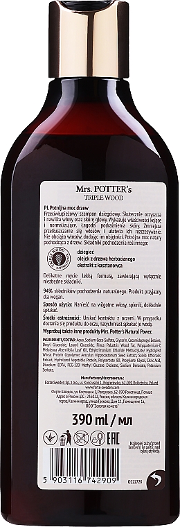 szampon przeciwłupieżowy mrs potter skład