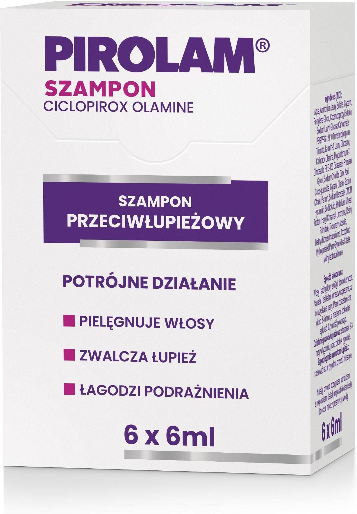 szampon przeciwłupieżowy pirolam saszetkach p