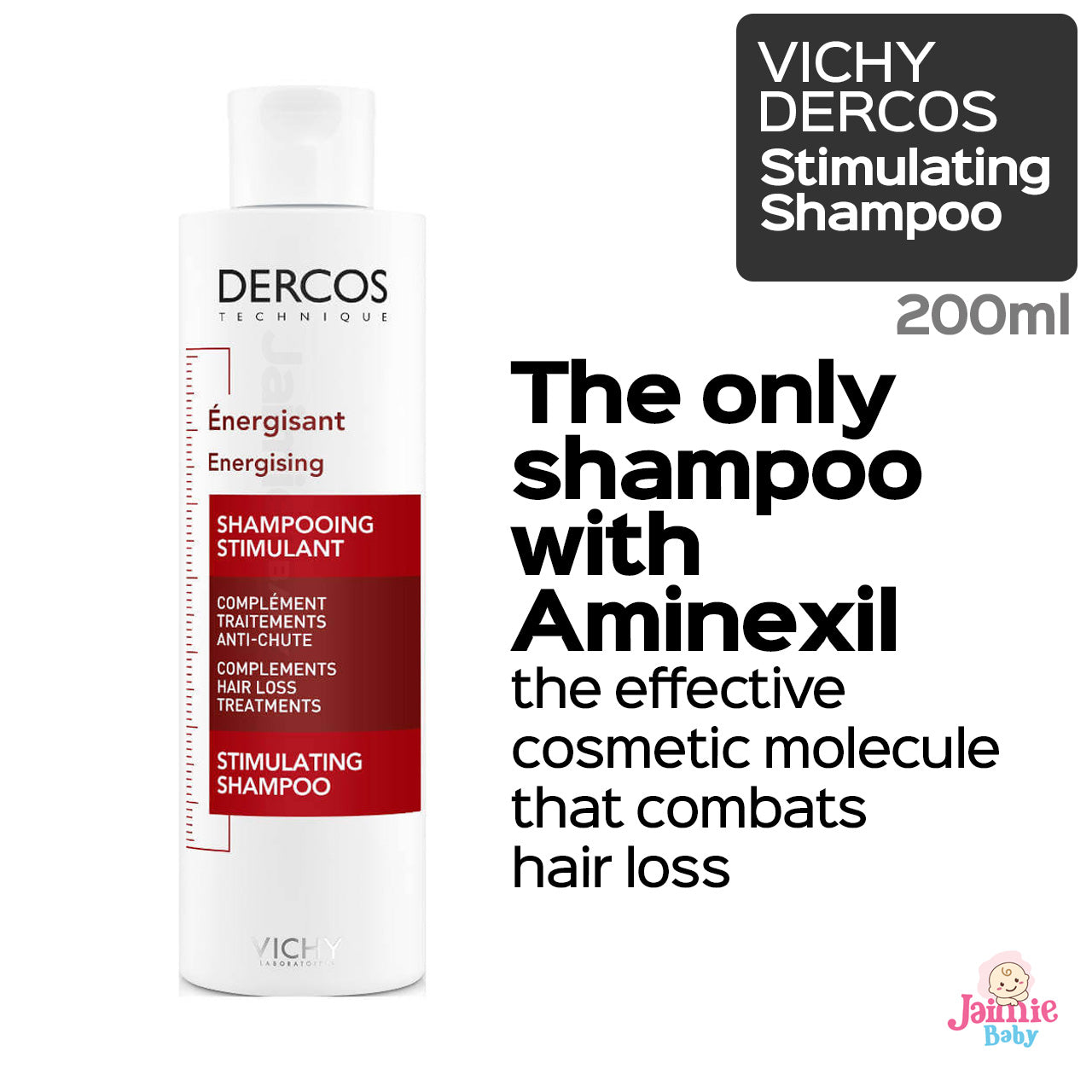 szampon vichy dercos technique energisant shampooing complement anti-chute