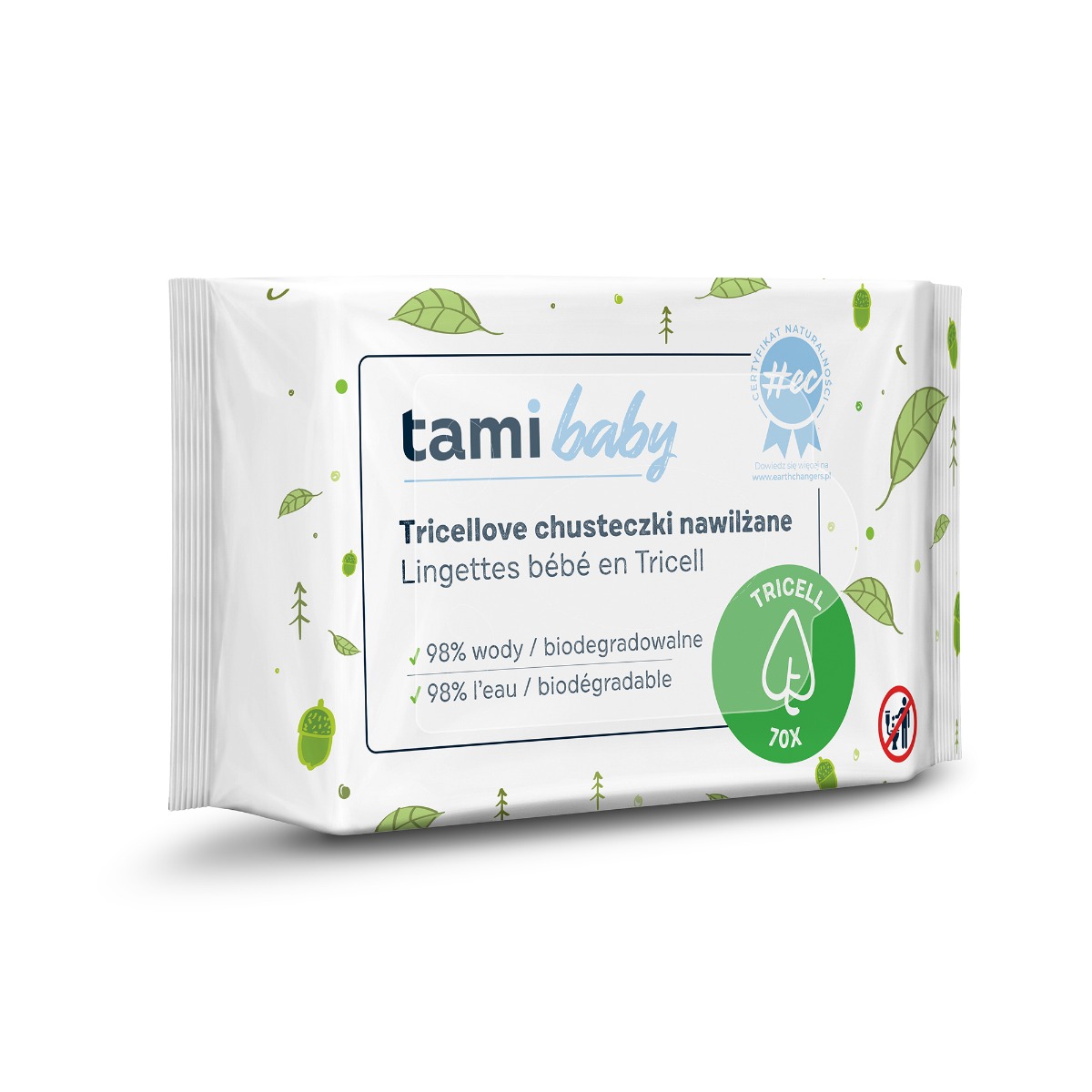 tami cotton natural care chusteczki nawilżane dla niemowląt