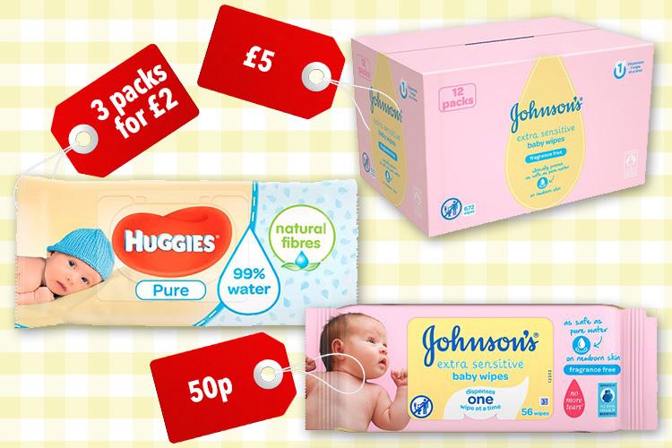 tesco huggies baby wipes