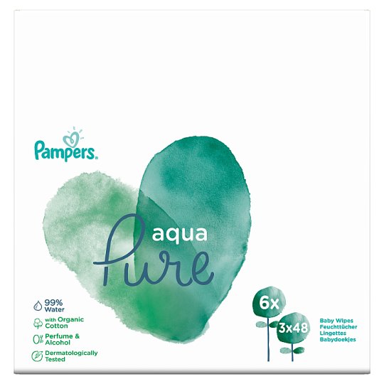 tesco pampers aqua pure chusteczki