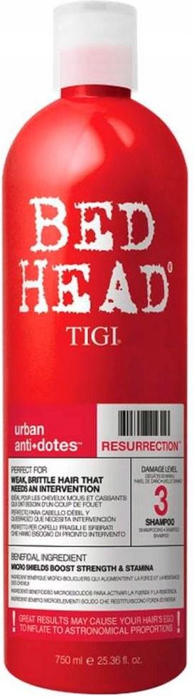 tigi bed head szampon czerwony