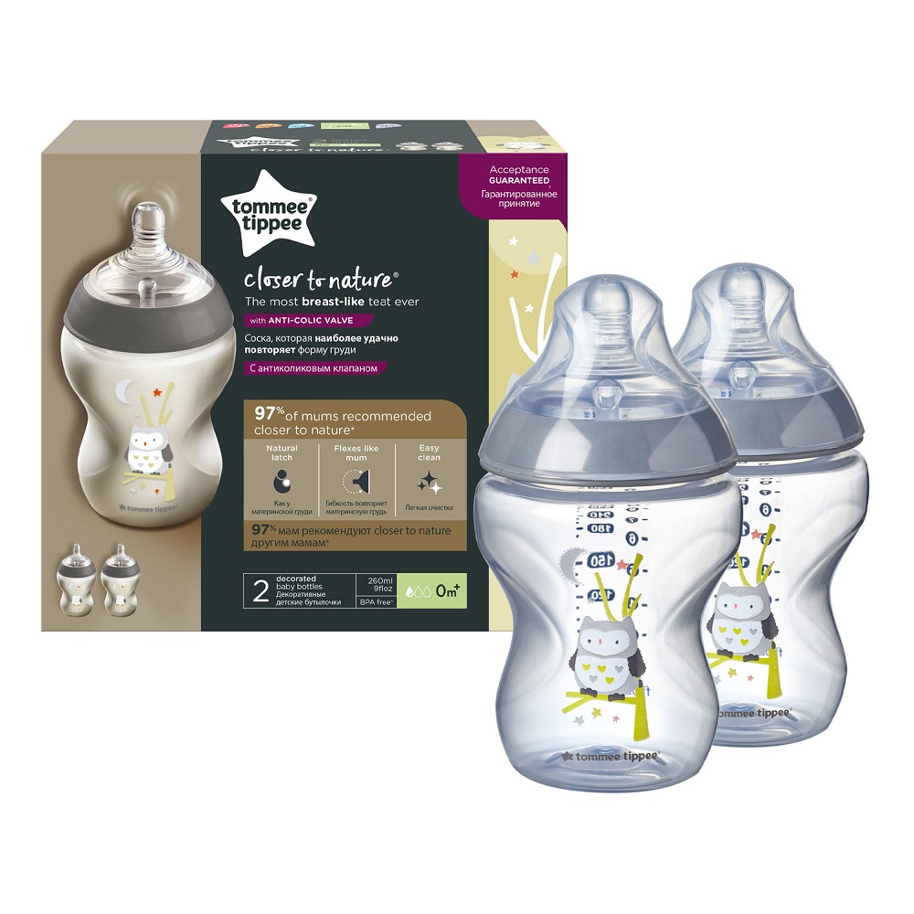 Tommee Tippee Closer To Nature Butelka do karmienia 0m+