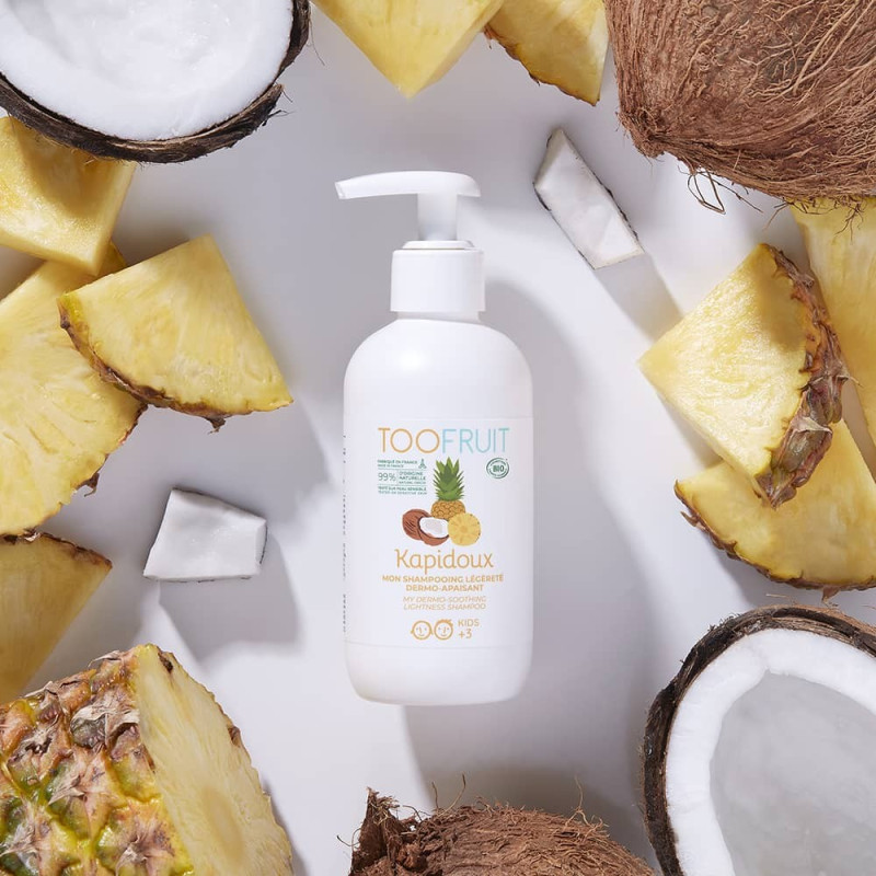 toofruit szampon dermo-kojący dla dzieci ananas i kokos 200ml skłąd