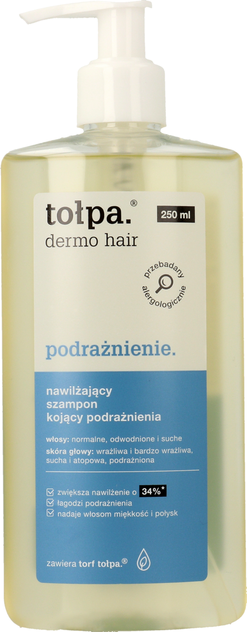 tołpa dermo hair szampon nawilżająco-kojący 250ml