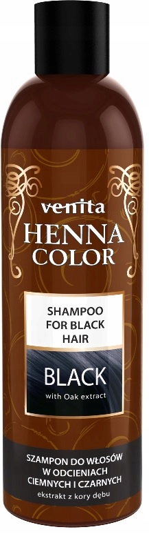 venita henna color szampon do włosów black