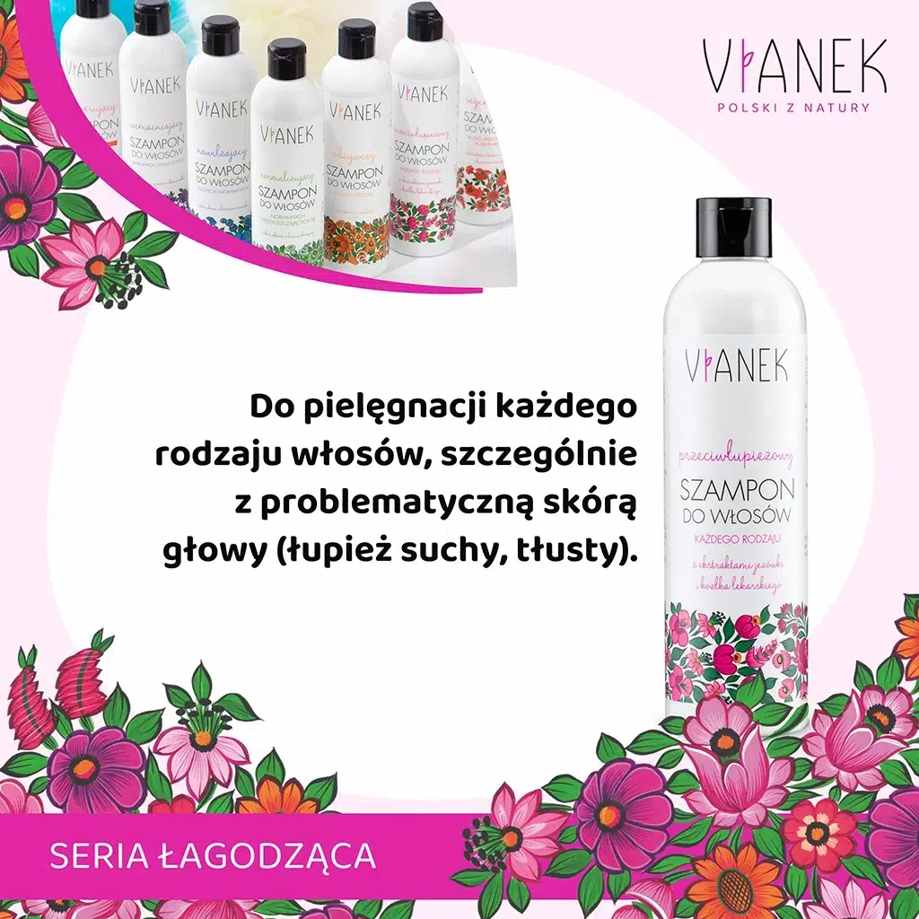 vianek szampon przeciwłupieżowy 300 ml długi termin ważności