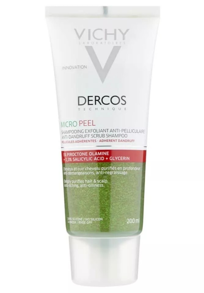 vichy dercos micro peel szampon przeciwłupieżowy