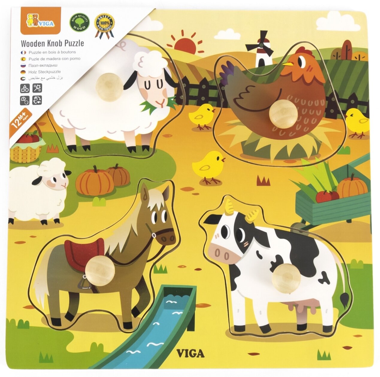 Viga 44592 Drewniane puzzle