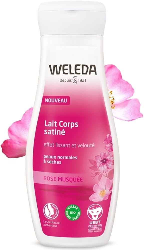 weleda pampering body lotion wild rose