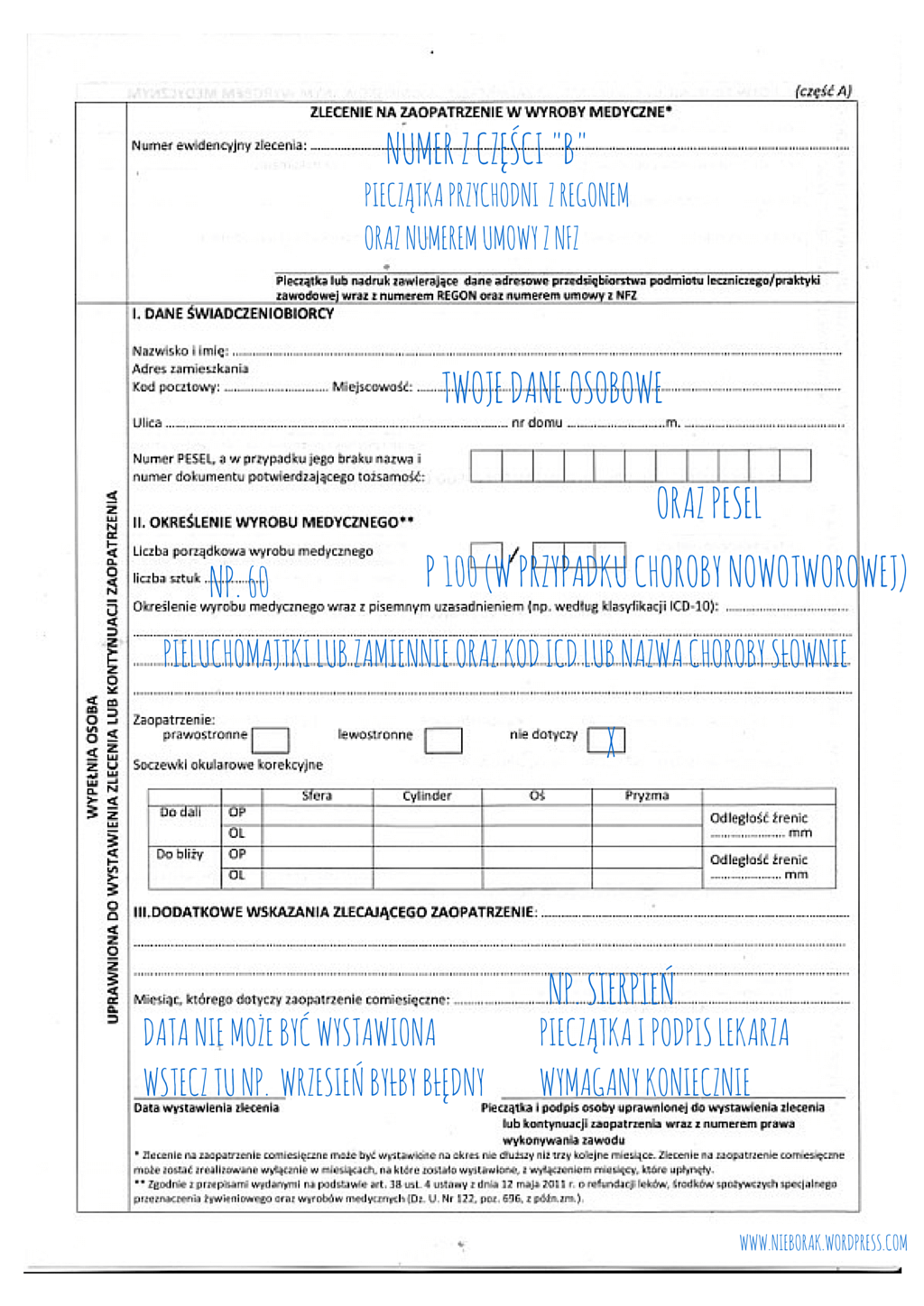 wniosek na pieluchomajtki wzór 2020