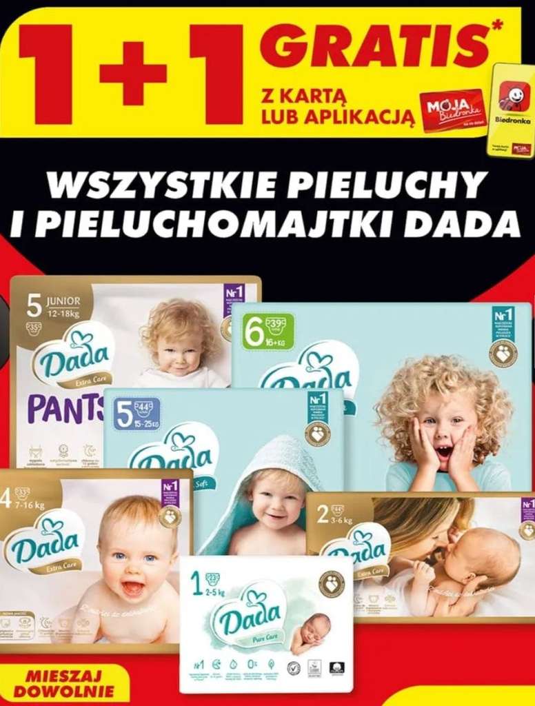 www.biedronka pieluchy-dada-premium 1 ceny