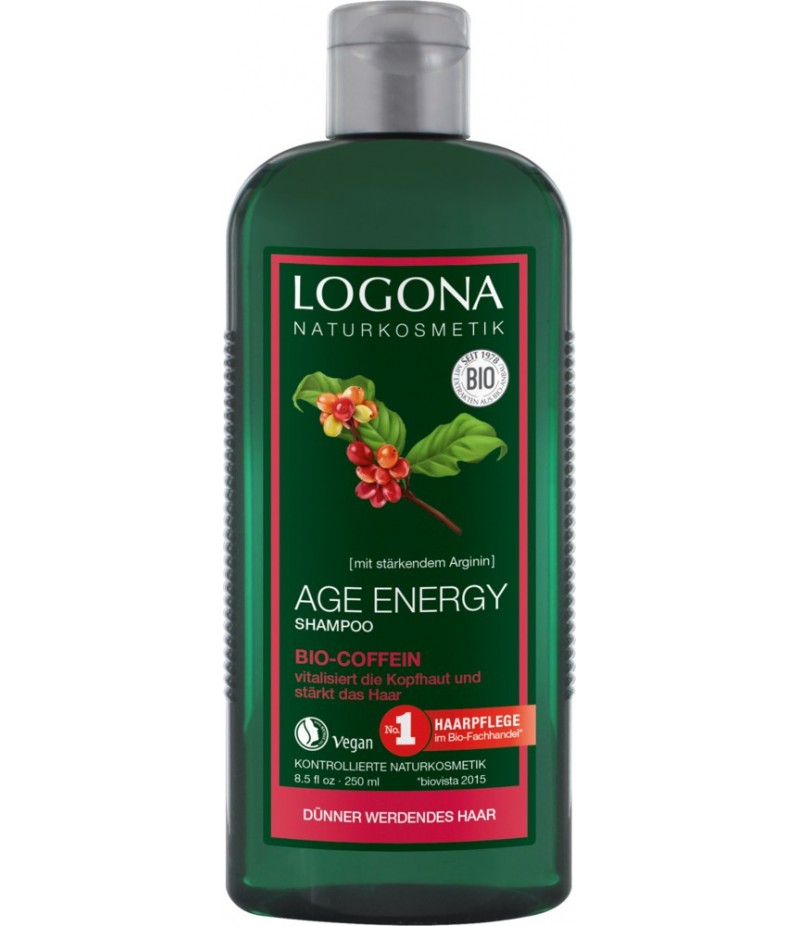 wzmacniający szampon age energy z bio-kofeiną logona 250 ml