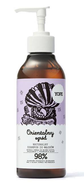 yope naturalny szampon do włosów orientalny ogród 300 ml skłąd