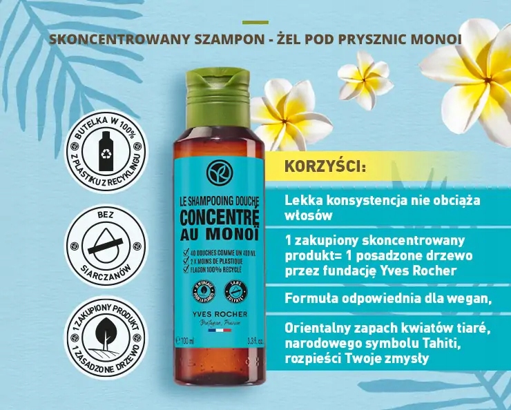 yves rocher monoi de tahiti szampon