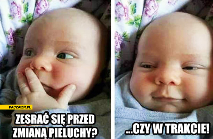 zmienianie pieluchy mem