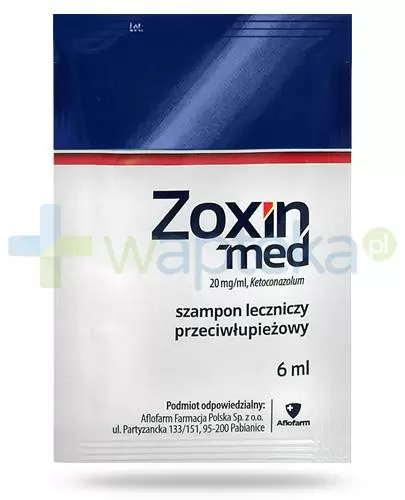 zoxin-med 20 mg ml szampon leczniczy przeciwłupieżowy 6 ml