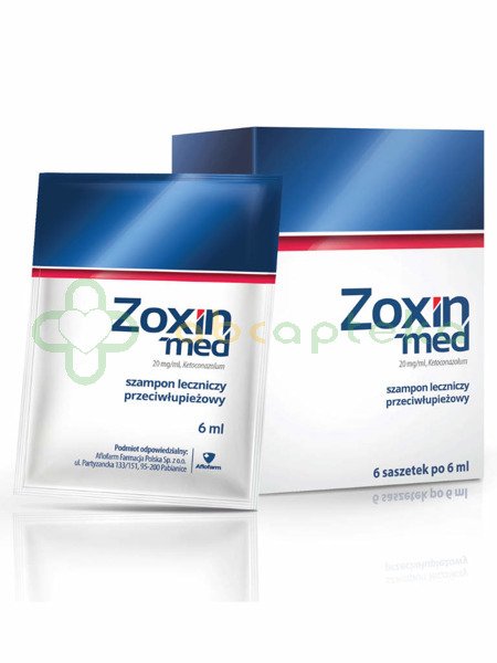 zoxin med 20 mg ml szampon leczniczy przeciwłupieżowy